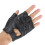 New Medium Fingerless Leather Motorcycle Glove Vented Cowhide Multi-use 5