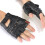 New Medium Fingerless Leather Motorcycle Glove Vented Cowhide Multi-use 2