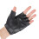 New Medium Fingerless Leather Motorcycle Glove Vented Cowhide Multi-use 4