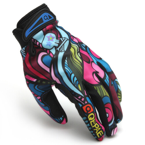 Motorcycle Racing Biker Full Finger Gloves Skeleton Skull Bone 2