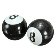 Nieuwe Set Universele Auto Truck Motorfiets Pool 8 Ball Band Luchtventiel Stem Caps Wielrand Caps Bout