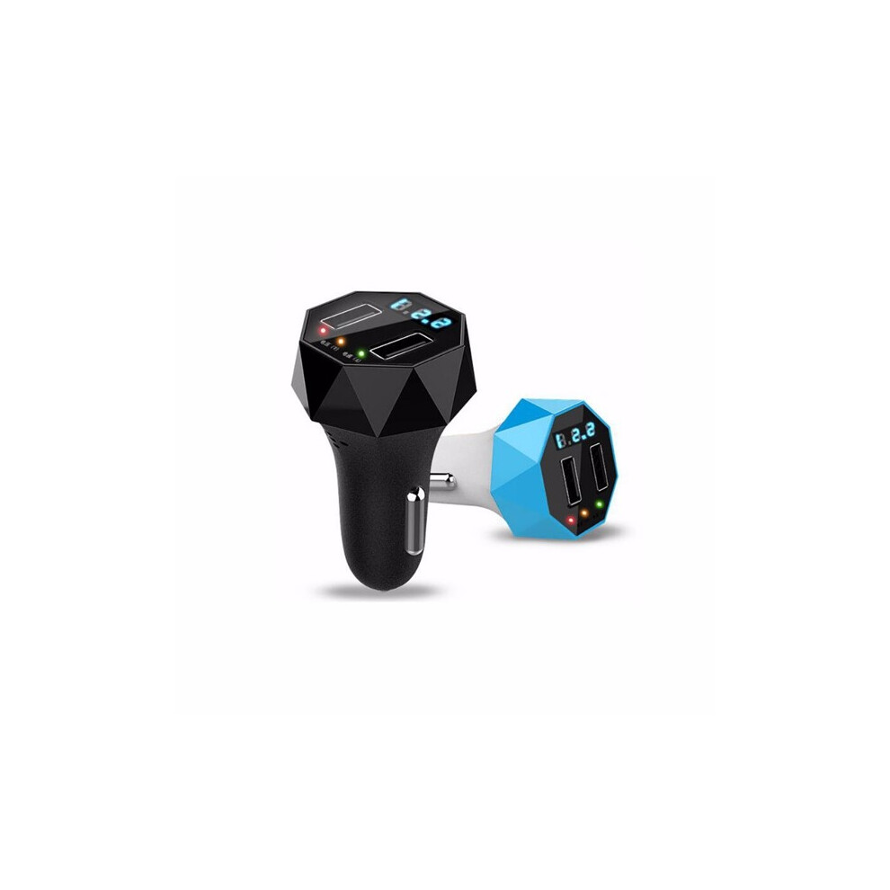 Dual Usb Car Charger Voltage Current Test Display Alarm Charger 24V 2.1A 4894479810347
