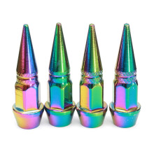 Nieuwe 4-delige Lange Spiked Ventiel Kleurrijke Steel Dop Aluminium Band Wield Air Nozzle Draad