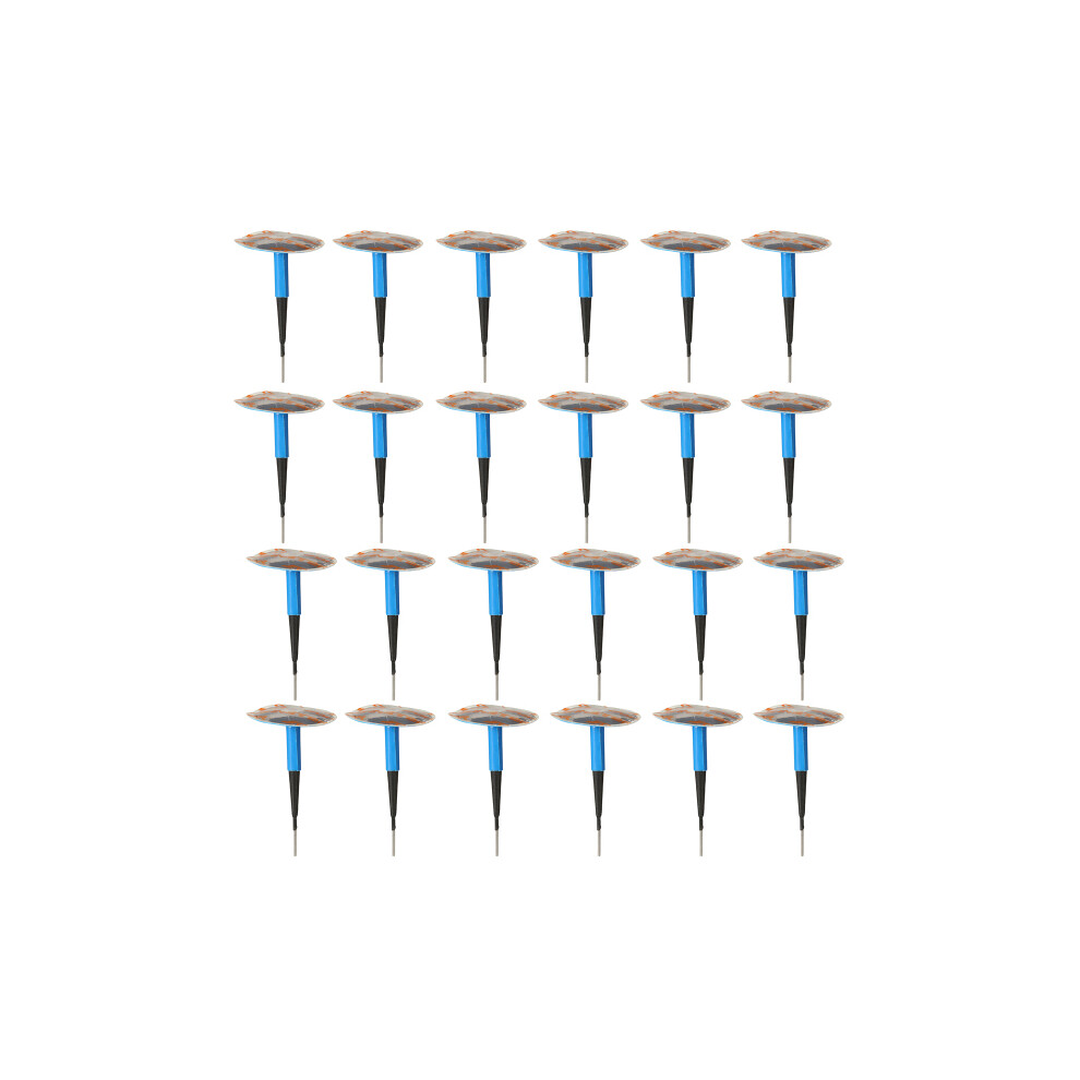 New 24Pcs Vehicle Tubeless Tyre Puncture Repair Wired Mushroom Head Plug Patch Gums 762179065180