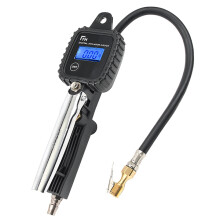 Neuer 100 PSI Reifenaufblaser LCD Digital Metall Luftdruck Reifenmessgerät PSI mit Schlauch für Motorrad Auto