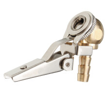 Nieuwe 8 mm Bandenventielconnector Motorfiets Auto Vrachtwagen Bandenpomp Luchtkoppeling Bal Messing Clip-On