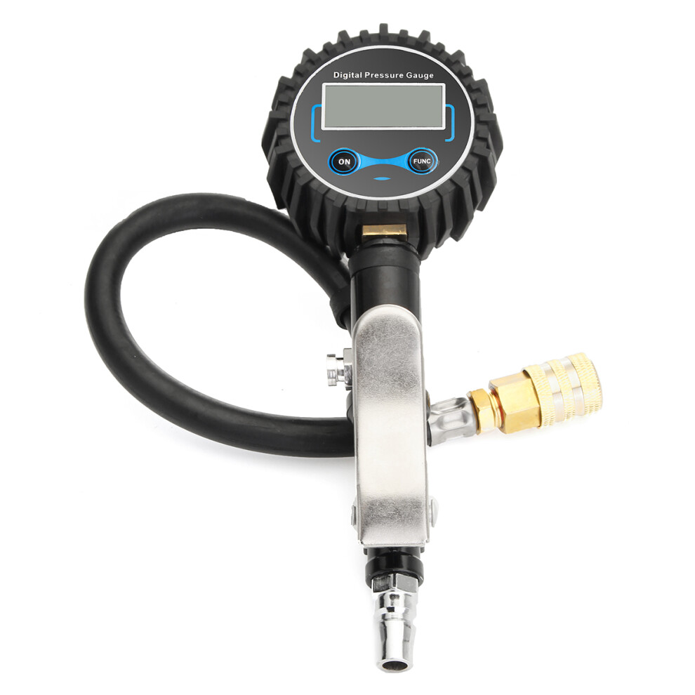 New 200Psi Tire Pressure Gauge Digital Tire Inflator Lcd Display 762179065906