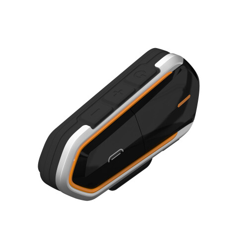 New QTBE6 1000M Helmet BT Intercom Interphone Motorcycle FM Headset Wireless with bluetooth Function Orange 2