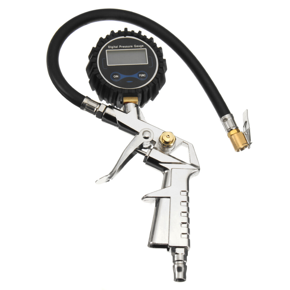 New 220Psi Lcd Digital High Accurate Pressure Gauge Car Motorcycle Air Tire Tyre Inflator 762179068976