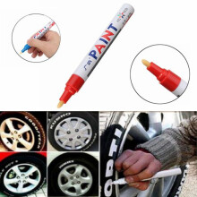 Neue 5 Stück Rote Reifen Permanente Farbstift Reifen Metall Außenmarkierungs-Tinte Marker Trendy