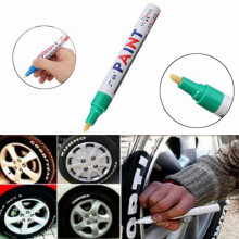 Nieuwe 5-delige Groene Kleur Banden Permanente Verf Pen Band Metaal Buiten Markeer Inkt Marker Trendy