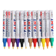 Neue 12 Stück Alle Farben Reifen Permanent Marker Reifen Metall Außenmarkierungsstift Trendy