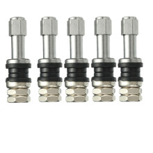 Nieuwe 5X Universele TR43E Metalen Clamp-In Tubeless Band Wield Schrader Ventiel Stengel