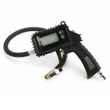 Neuer 100PSI Bar Reifenaufblaser LED LCD Digital Metall Luftdruck Reifenmessgerät Tester PSI mit Schlauch für Motorrad Auto