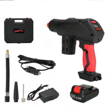 Neue 12 V Schwarz Grün Smart Luftpumpe Lithiumbatterie Auto Kabellos Multifunktionale Digitale Anzeige Tragbar