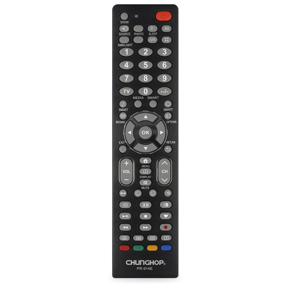 Chunghop Tv Remote Control Pr-914E For Philips Lcd Led Smart Hdtv 6901249895010