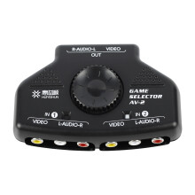 HUIYISHUN AV - 2 - Wege - Schalterauswahl für Audiokabel Video AV RCA Box Splitter XBox PS2