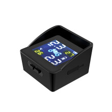 Neues solarbetriebenes wasserdichtes LCD-Display TPMS Motorrad Echtzeit-Reifendrucküberwachungssystem drahtloser externer Sensor