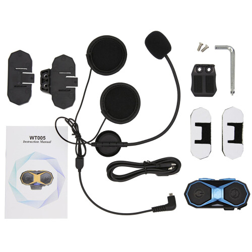 Neue WT005 Motorradhelm Interphone Intercom bluetooth3. 0 1000M 2. 4GHz 1