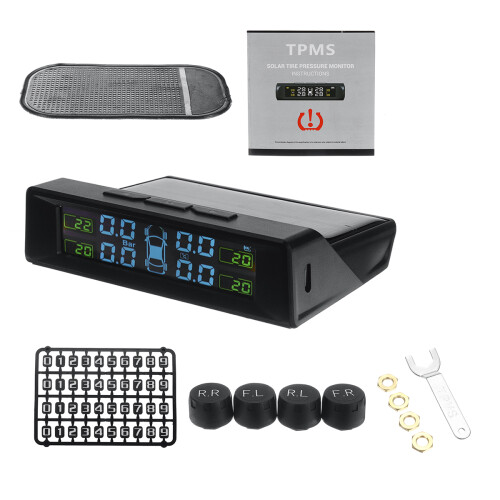 Neues TPMS Drahtloses Solar-Reifendruck-Alarmsystem mit externem Sensor 1