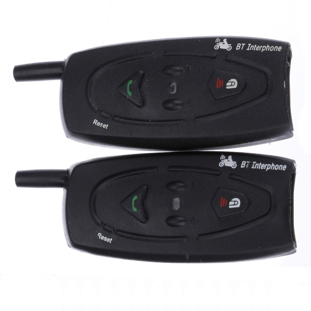 2Pcs 500M Motorcycle Helmet Intercoms Gps Phone Headsets A2dp With Bluetooth Function 762179057291