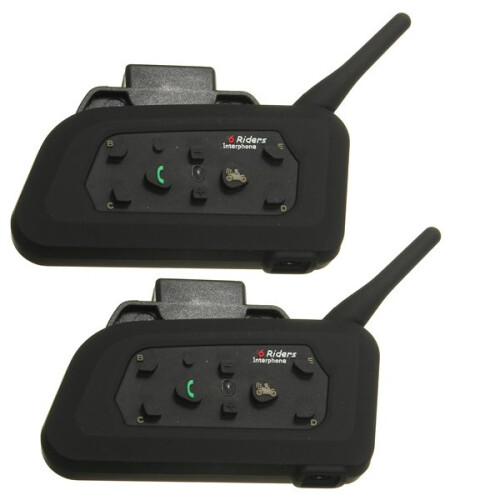 New 2pcs 1000M Motorcycle Helmet Intercom Headset with bluetooth Function 2