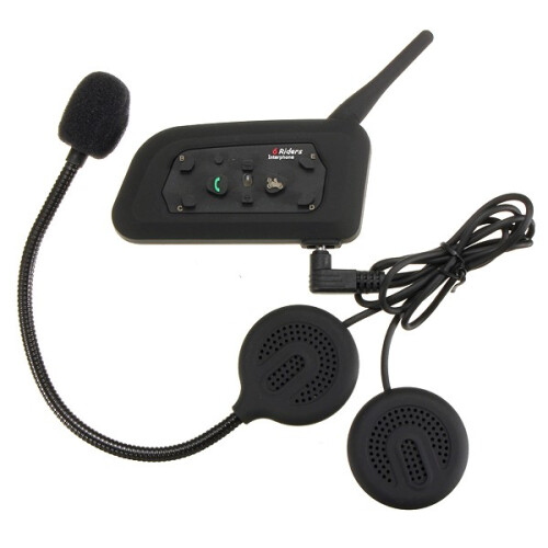 New 2pcs 1000M Motorcycle Helmet Intercom Headset with bluetooth Function 1