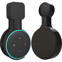 Hongsonic Wandhalterung für Echo Dot 3 und Home & Nest Mini Smart Home Lautsprecher mit Kabelorganisation
