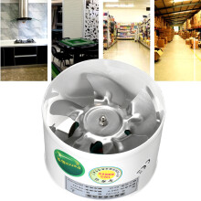 4'' Inline Duct Fan Booster Exhaust Blower Air Cooling Vent Metal Blade