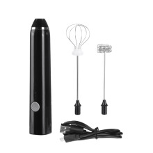 Misturador Eléctrico de Ovos USB de 3 Velocidades Batedor de Café Espumador de Café Batedor de Ovos