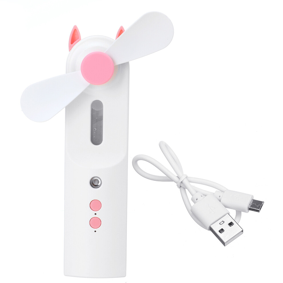 Portable Mini Sprayer Fan Rechargeable Handheld Cooling Water Spray Misting Fan