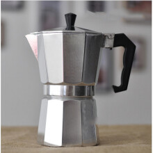 ACL Italienische Kaffeekanne Achtkantige Mokkakanne Hitzebeständiges Aluminium für den Haushalt