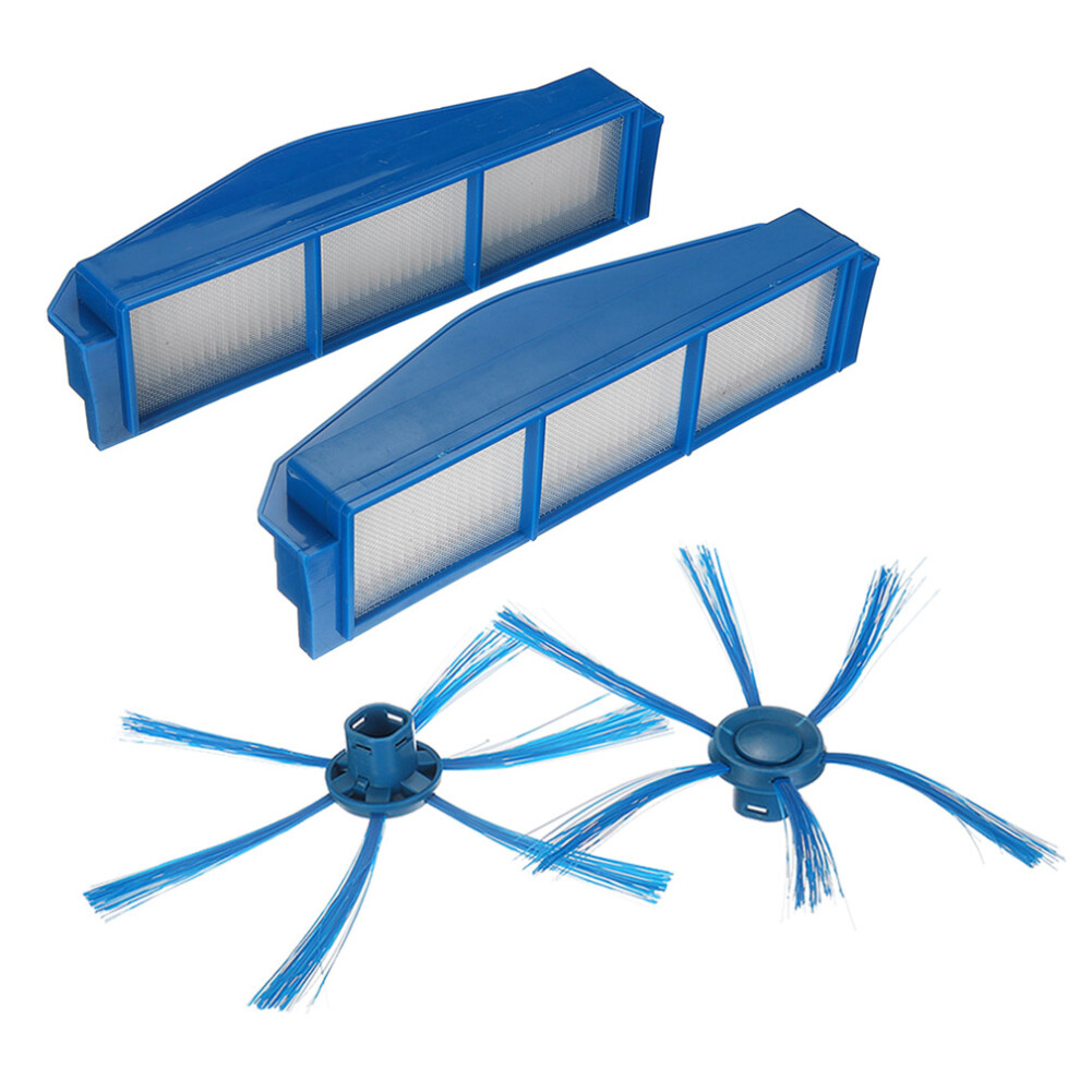 4 Stuks Zijborstel En Filter Voor Philips Robotstofzuiger FC8792FC8794FC8796 Gereedschap-image