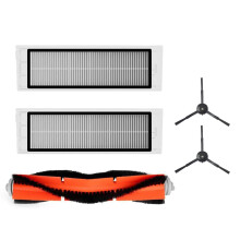 Tarvikkeet XIAOMI Mijia Roborock S50 S51 S55 imurikaupalle pääharja x1 sivuharja x2 suodatin x2 ei alkuperäinen