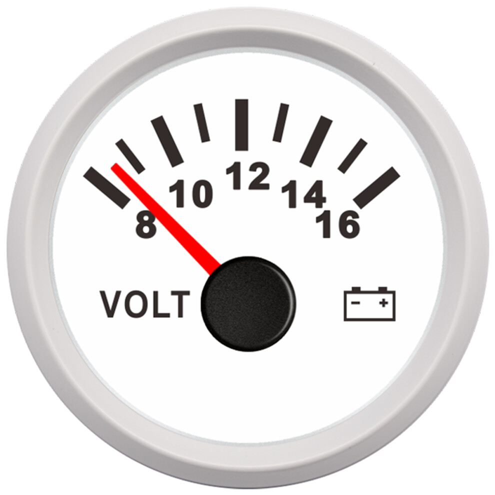 Volt Meter Gauge 8-16 Volts Caravan Boat Marine Voltmeter Black 791177475677