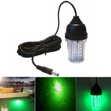 Enusic 12V - 24V 10W Visserslamp LED Onderwater Aas Vinder Lamp Waterdicht Trekt Garnalen Inktvis Krill Aan