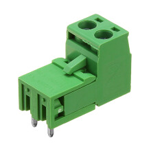 3 Stück 5. 08 mm Pitch 2 - Pin Stecker in Schraub - PCB Dupont Kabel Anschlussblock Connector Rechtwinklig