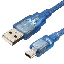 Blaues USB 2. 0A zu Mini USB B männliches Strom- und Datenkabel für Nano V3. 0 ATMEGA328P Modulboard