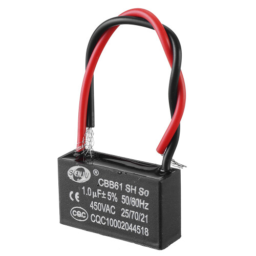 CBB61 1UF Startcapaciteit 450V AC Ventilatorcondensator CBB Motorloopcondensator 2