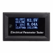 100V 10A DC Combo Meter Volt Amp Vermogen Watt Capaciteit Paneel Meter Monitor voor Oled