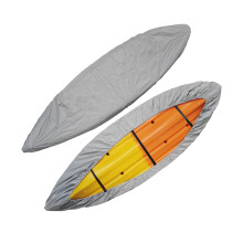 Kayak-Abdeckung mit verstellbaren unteren Riemen UV-beständiger Staubschutz Silber für Hydra Creek