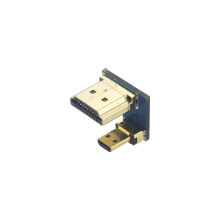 Catda C1924 HDMI-Adapter HDMI-Stecker auf Micro HDMI-Stecker Adapterkonverter Hochgeschwindigkeitsanschluss für Raspberry Pi 4B