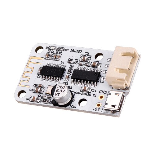 2x3W Micro USB Coluna Bluetooth Sem Fios Receptor de Áudio Placa Amplificadora Digital 5V 2