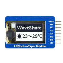 Waveshare 1. 02 Zoll 12880 Auflösung e-Paper e-Ink Bildschirmmodul optionale Teilaktualisierung mit Treiberplatine