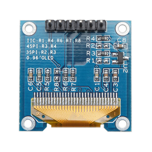 3Pcs 0.96 Inch White SPI OLED Display Module 12864 LED 2