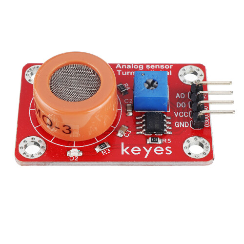 Keyes Brick MQ-3 Alkohol-Sensor-Modul mit Pin-Header Digital- und Analogsignal 2