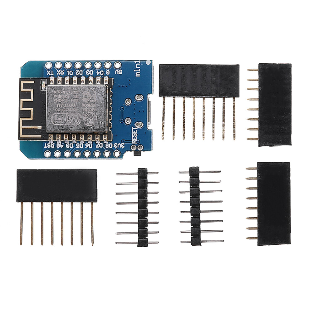 2 Piezas De Geekcreit D1 Mini V2. 2. 0 Placa De Desarrollo Con Wi‑Fi Basada En ESP8266 Con 4 Mb De Memoria Flash Y Chip ESP-12S-image
