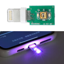 5 Stück 3. 3 V Lightning-Port-Ultraviolett-Desinfektionslampenmodul Tragbares schnelles UVC-Desinfektions-LED-Modul für das Telefon