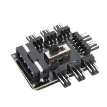 1 a 8 Hub de Ventoinhas 3Pin PWM Molex Divisor Cabo de Mineração para PC 12V 4P Fonte de Alimentação Adaptador de Controlo de Velocidade de Arref