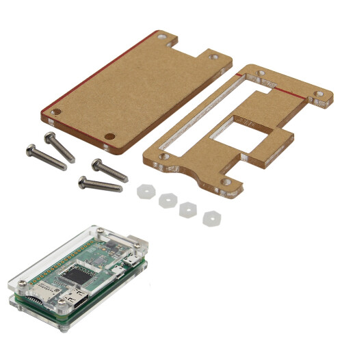 Caixa Acrílica Transparente para Raspberry Pi Zero W Placa BadUSB USB-A Adicional